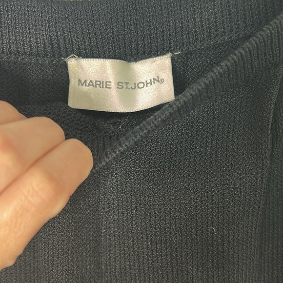 St.John by Marie Gray Black Knit Pants - Picture 3 of 5